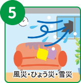 風災・ひょう災・雪災