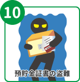 預貯金証書の盗難