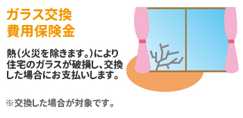 ガラス交換費用保険金