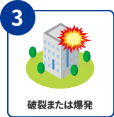 破裂または爆発